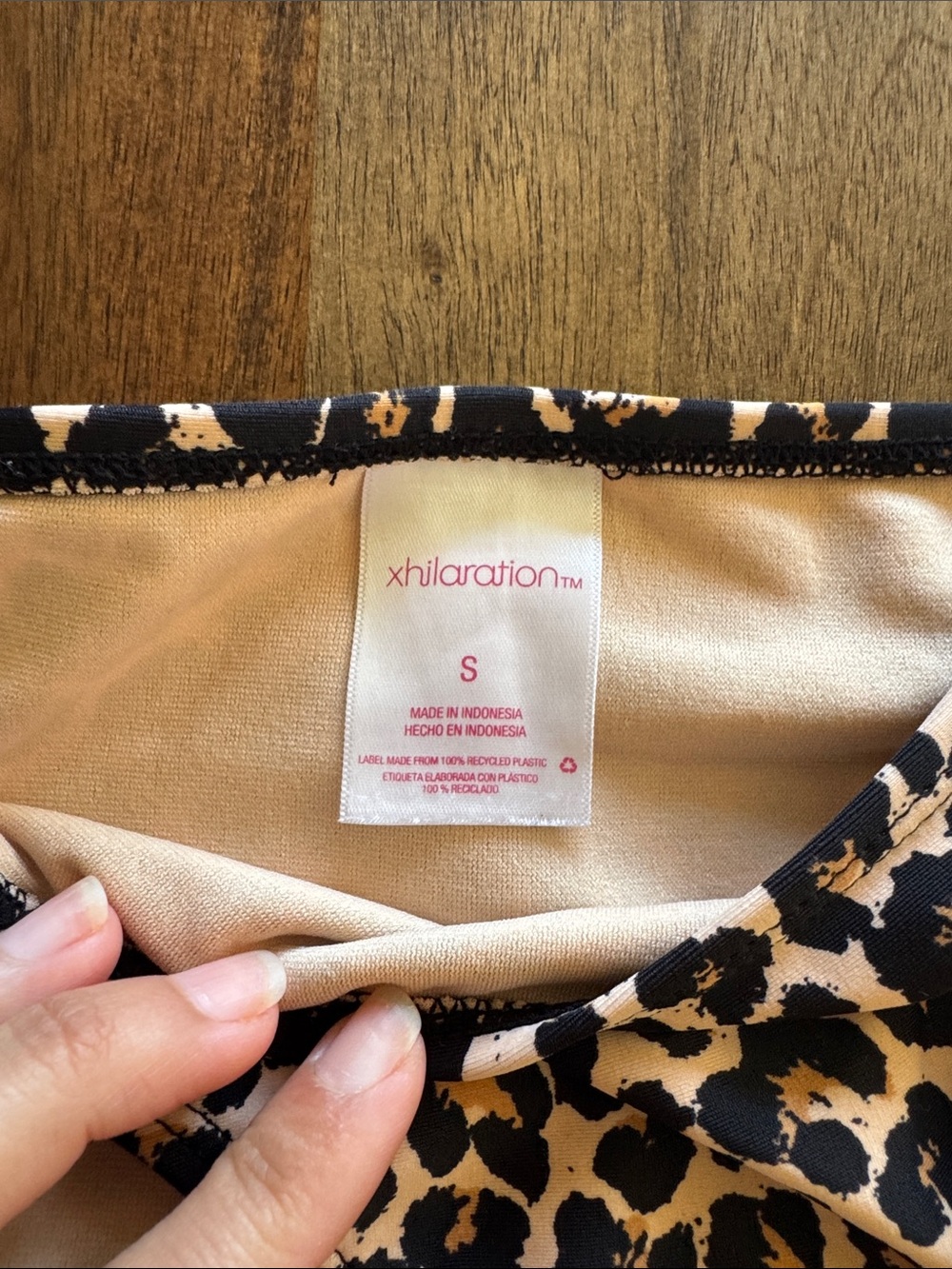 Xhilaration Leopard Print Bikini Bottoms - Picture 3 of 5